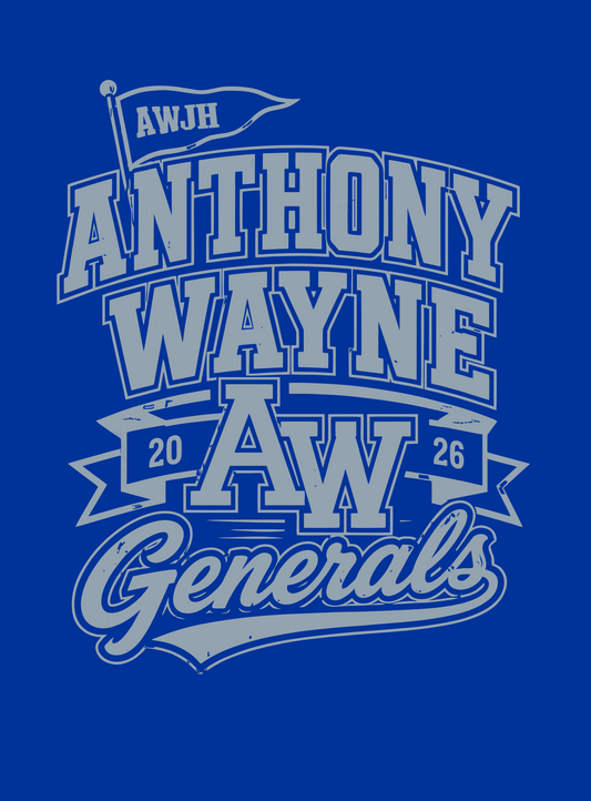 AW Flag Design Royal Blue AW