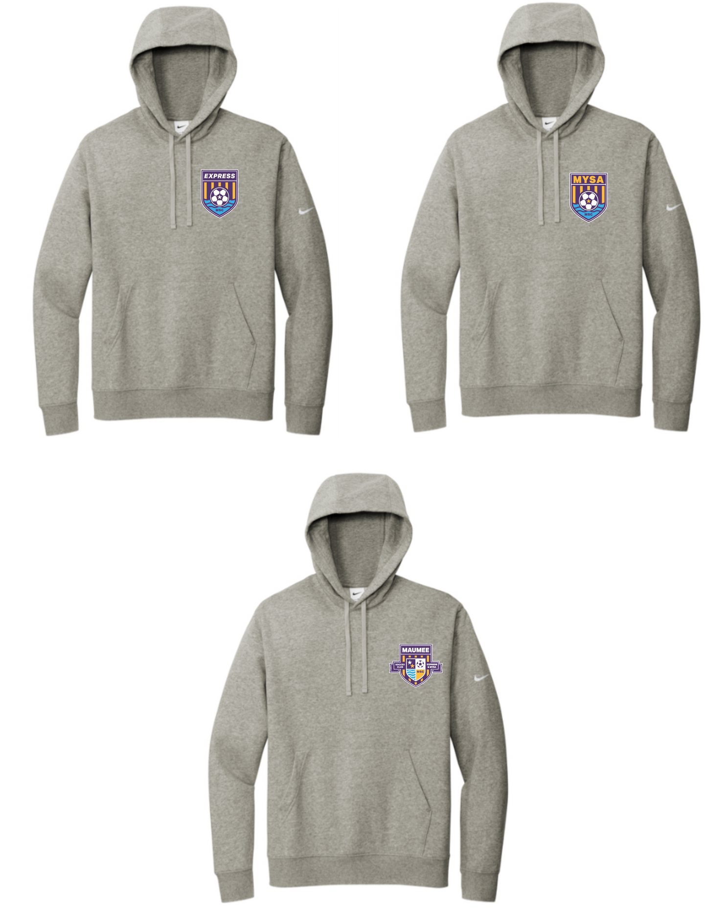 Nike Club Fleece Pullover Hoodie YOUTH & ADULT MSC