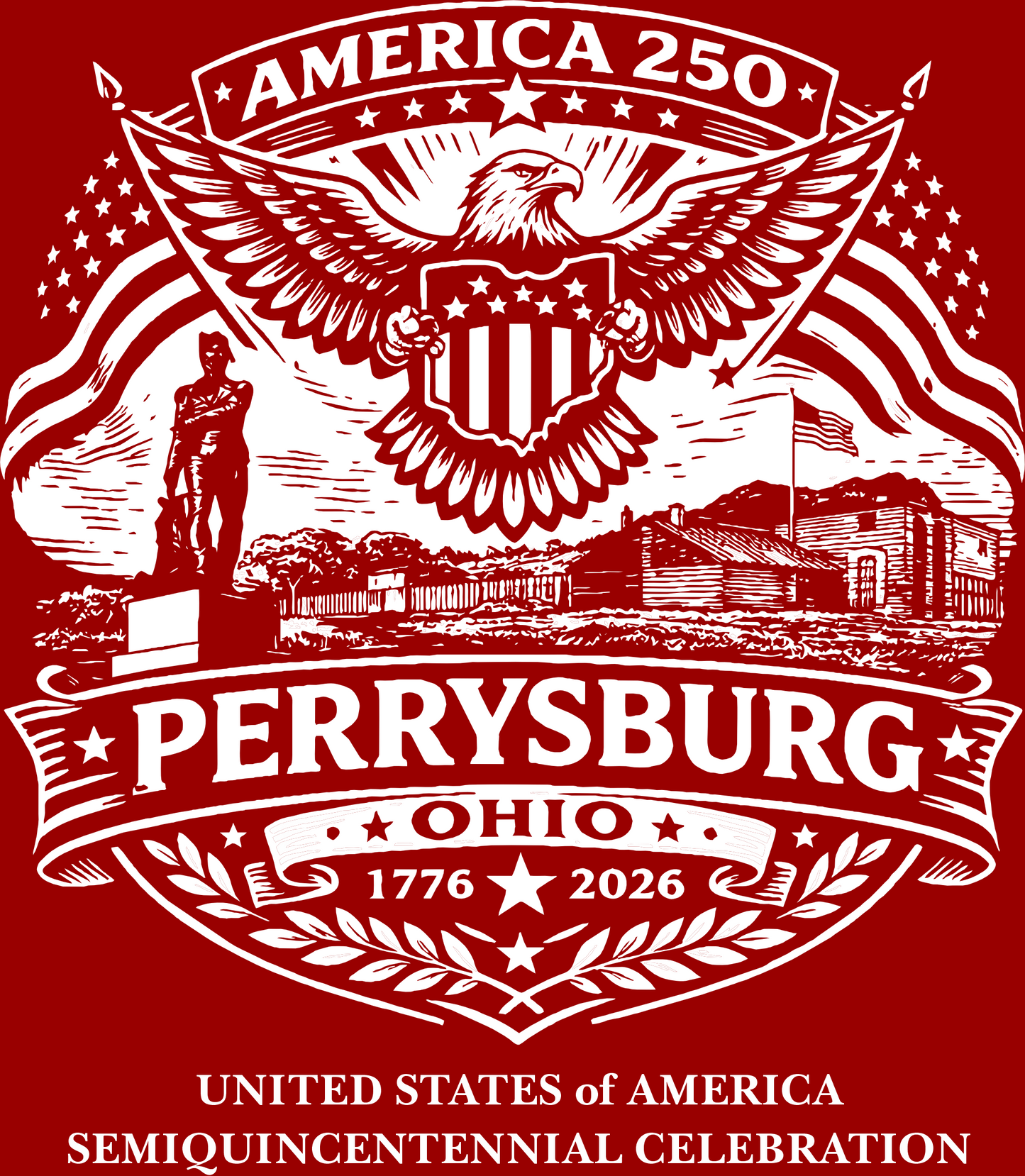 PERRYSBURG, Ohio July 4th Commemorative T-Shirt HIT