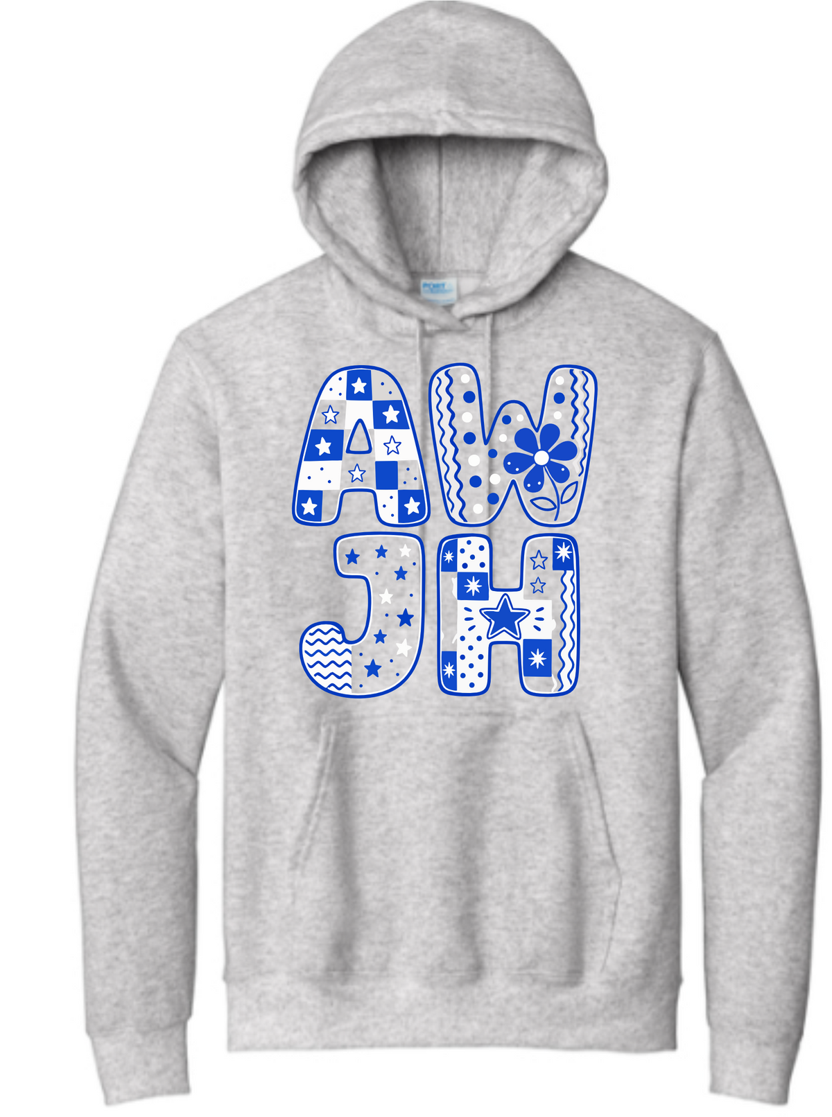 Patchwork AWJH Design on Ash Grey AW