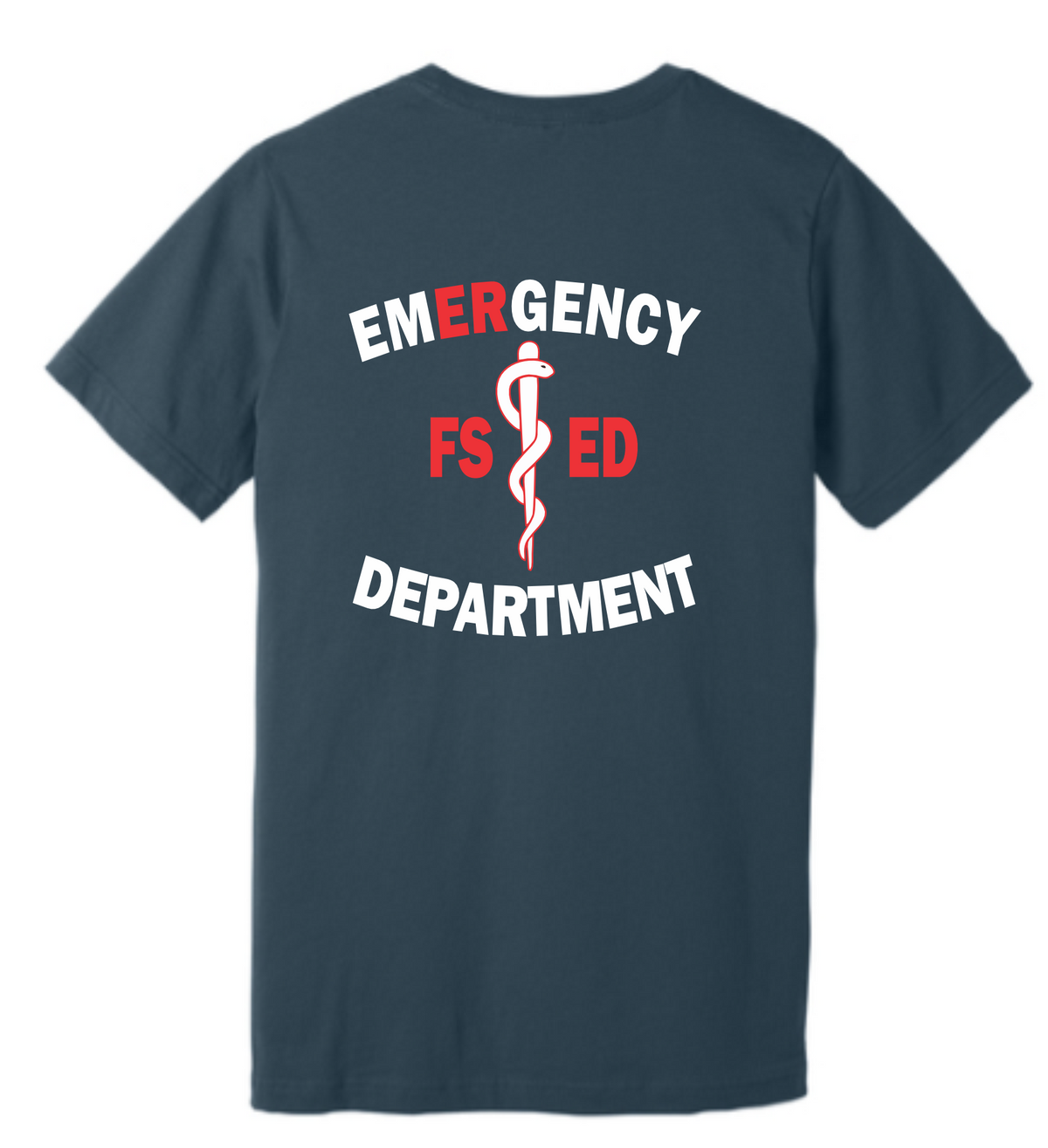 Bella+Canvas Unisex Short Sleeve Tee - Snake & Staff Design FSED