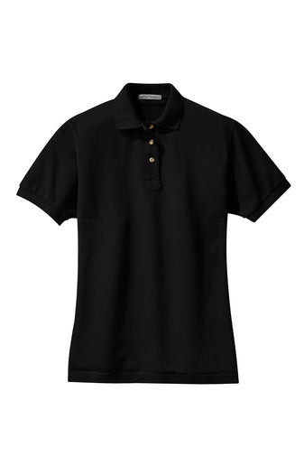 Women's Cut Heavyweight Cotton Pique Polo  L420