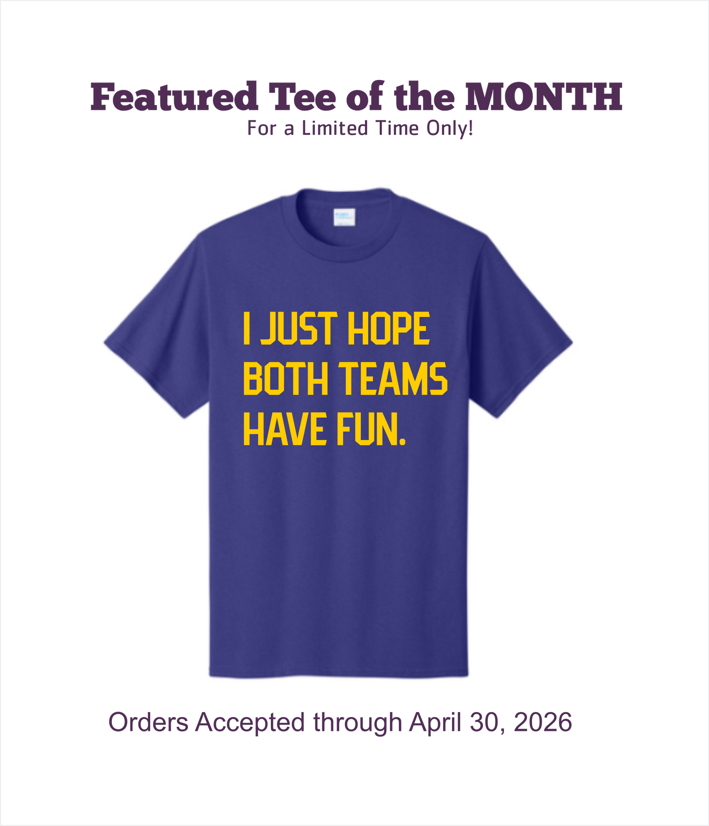 ⭐ FEATURED TEE OF THE MONTH ~ LIMITED TIME!!