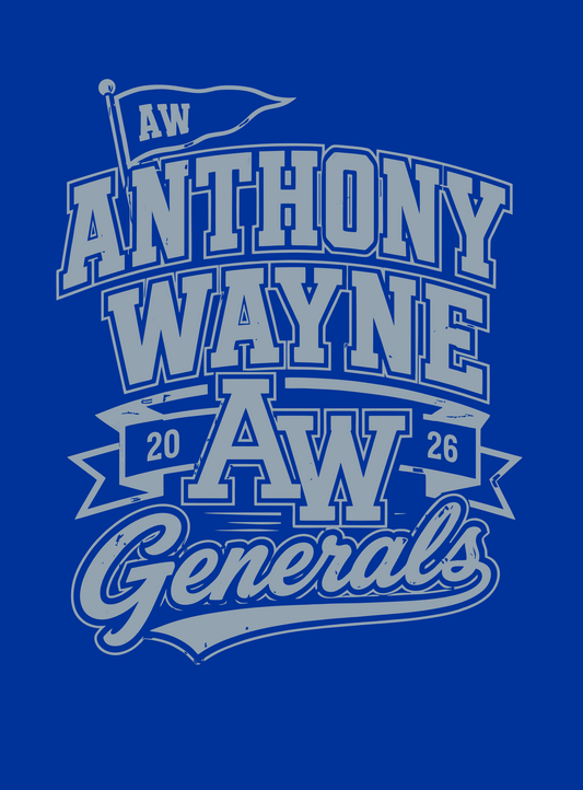 AW Flag Design Royal Blue AW