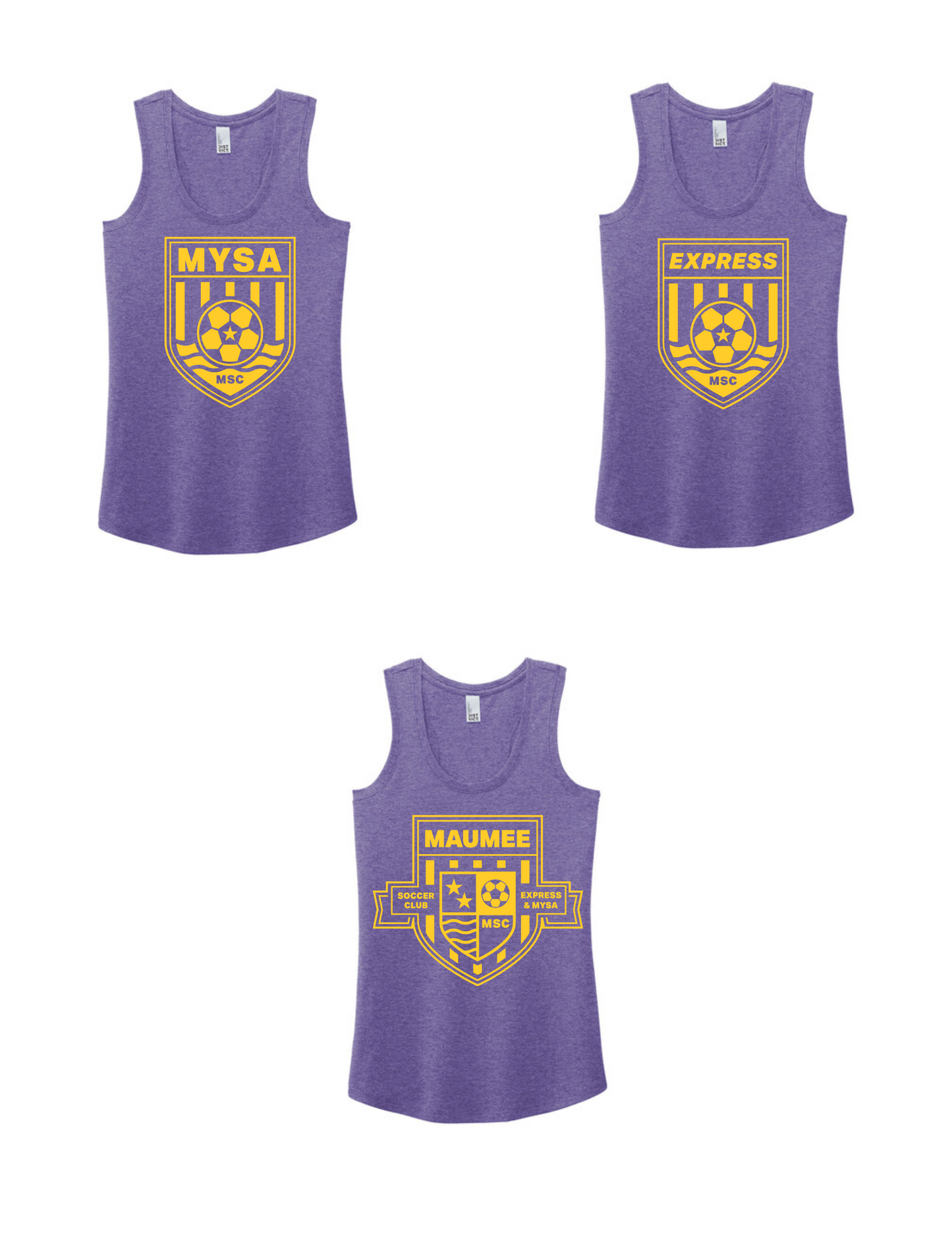 District WOMEN'S Perfect Tri Racerback Tank MSC