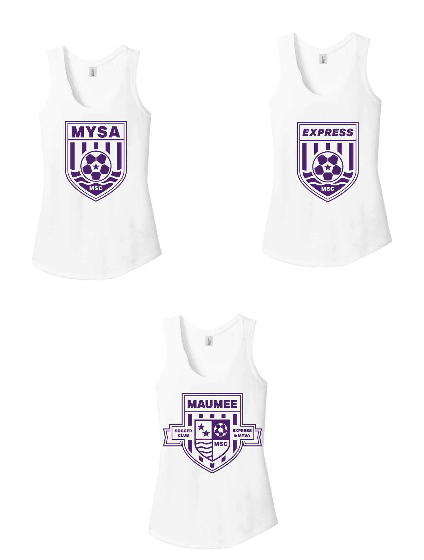 District WOMEN'S Perfect Tri Racerback Tank MSC