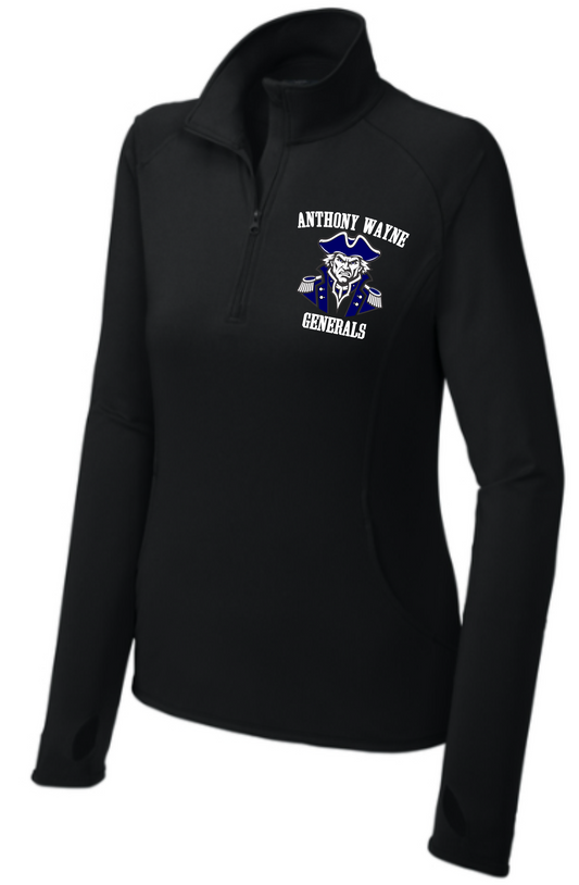 Sport-Wick Dry Fit 1/4 Zip Ladies Cut Pullover AW