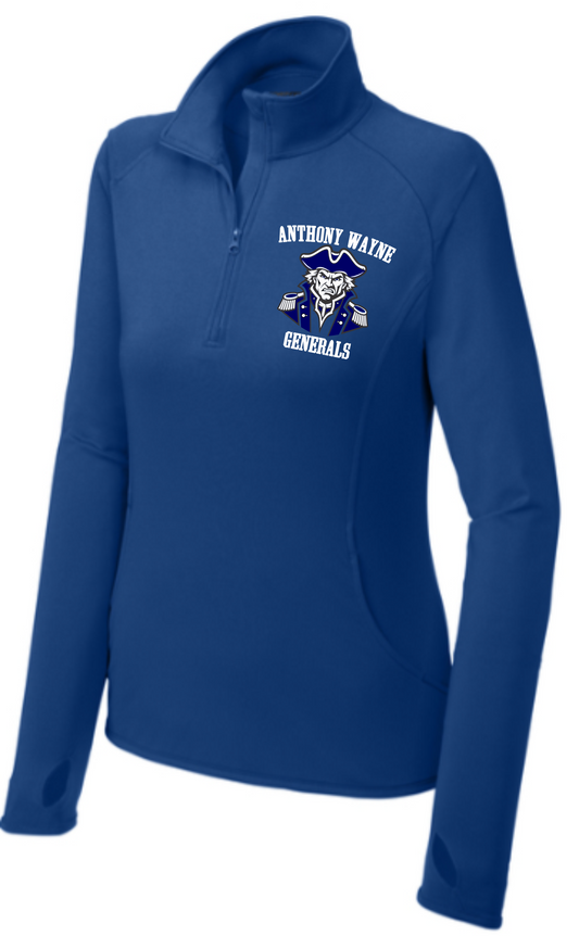 Sport-Wick Dry Fit 1/4 Zip Ladies Cut Pullover AW