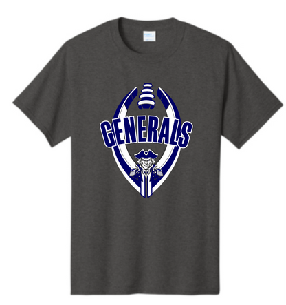 General Football Design on Dk Heather Grey AW