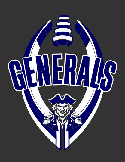 General Football Design on Dk Heather Grey AW