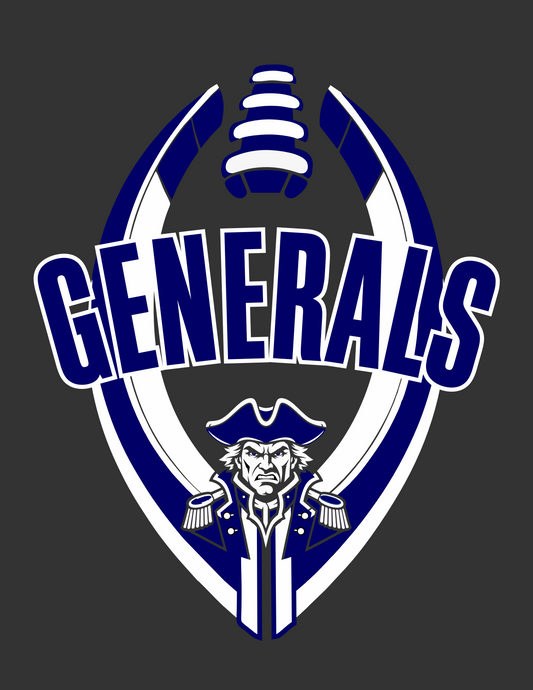 General Football Design on Dk Heather Grey AW