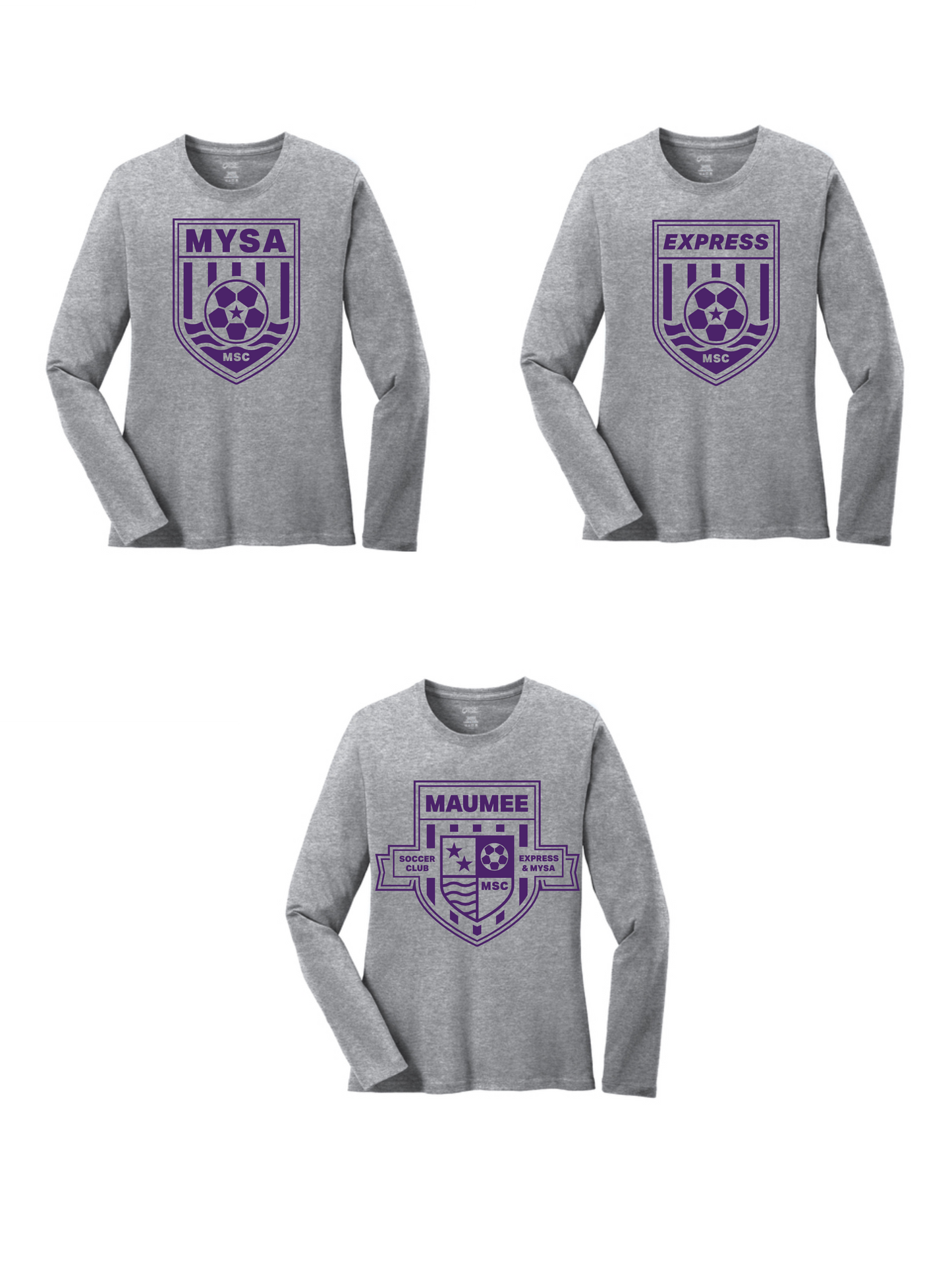 Port & Co WOMEN'S Long Sleeve Core Cotton Tee  MSC