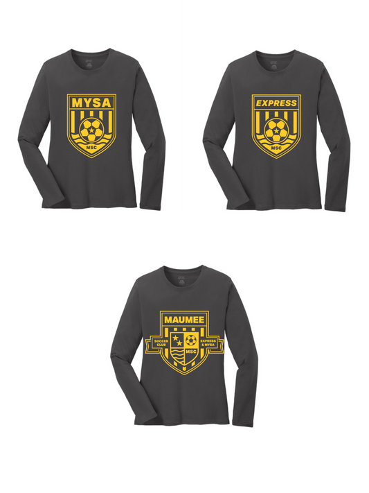 Port & Co WOMEN'S Long Sleeve Core Cotton Tee  MSC