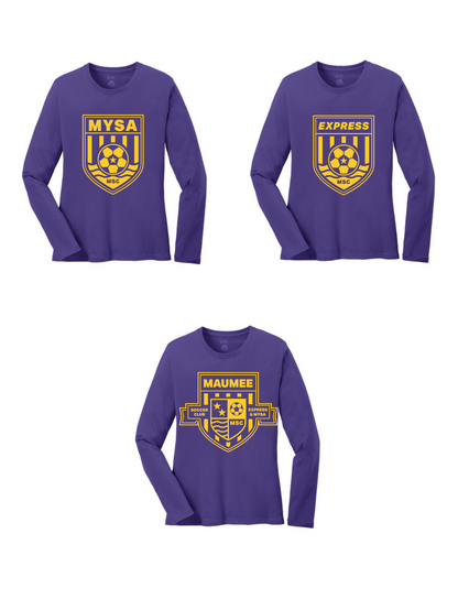 Port & Co WOMEN'S Long Sleeve Core Cotton Tee  MSC