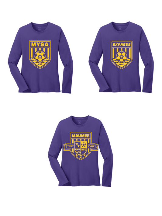 Port & Co WOMEN'S Long Sleeve Core Cotton Tee  MSC