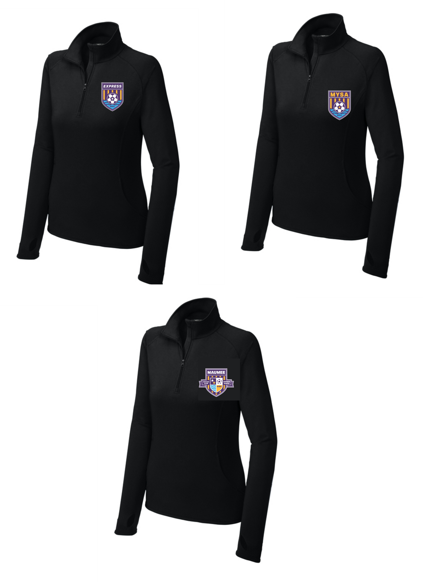 Sport-Tek Sport-Wick WOMEN'S Stretch 1/4 Zip Pullover MSC