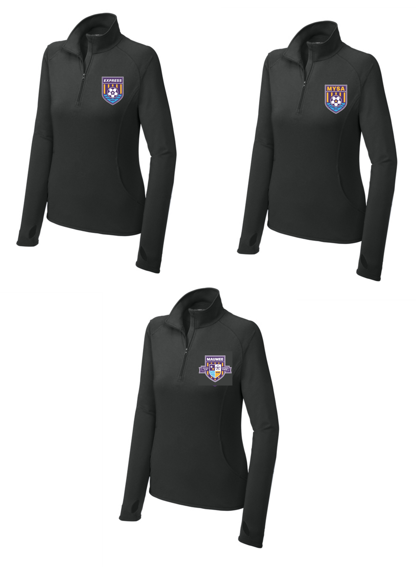 Sport-Tek Sport-Wick WOMEN'S Stretch 1/4 Zip Pullover MSC