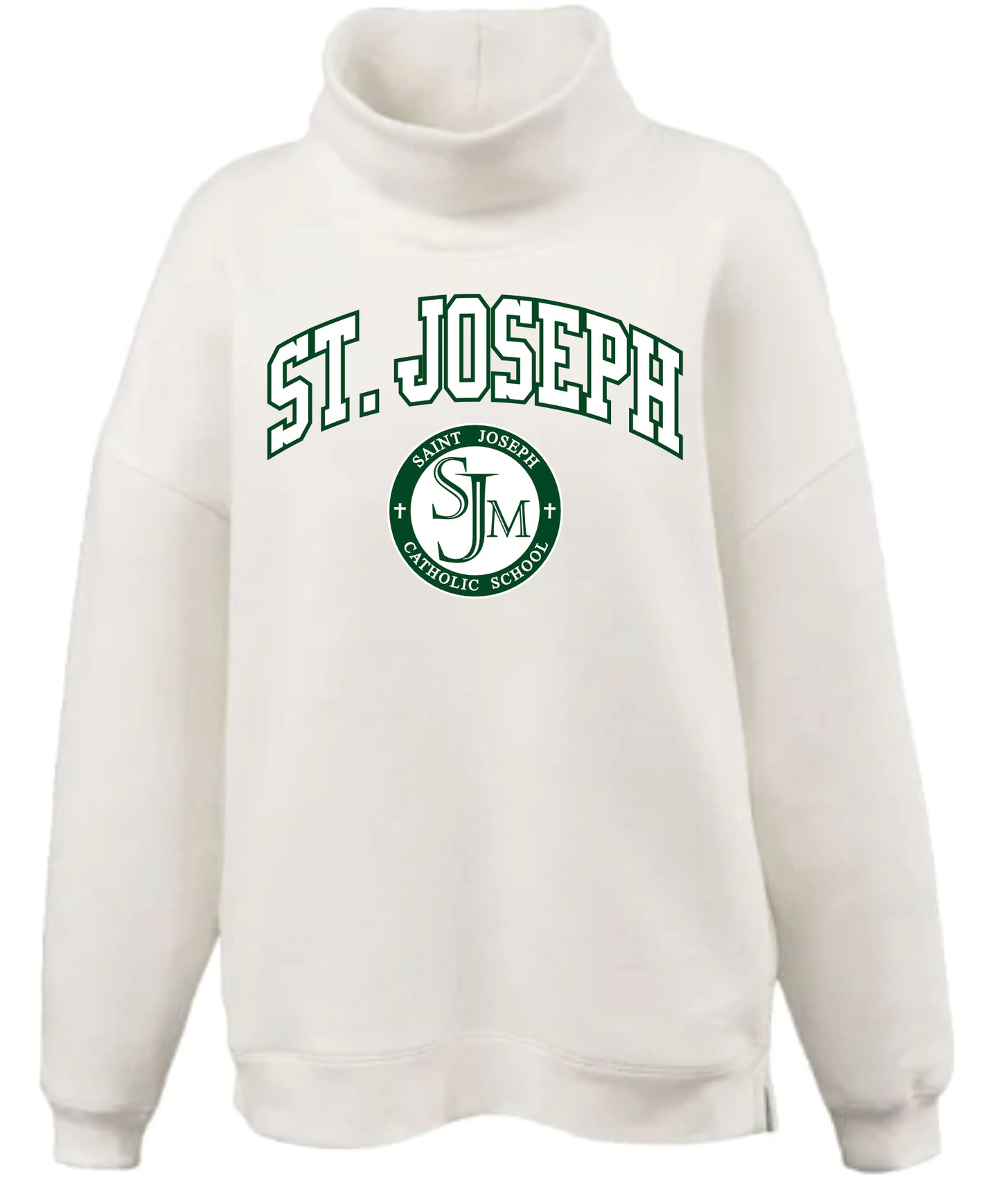 Women's Oversize Mockneck Fleece Sweatshirt