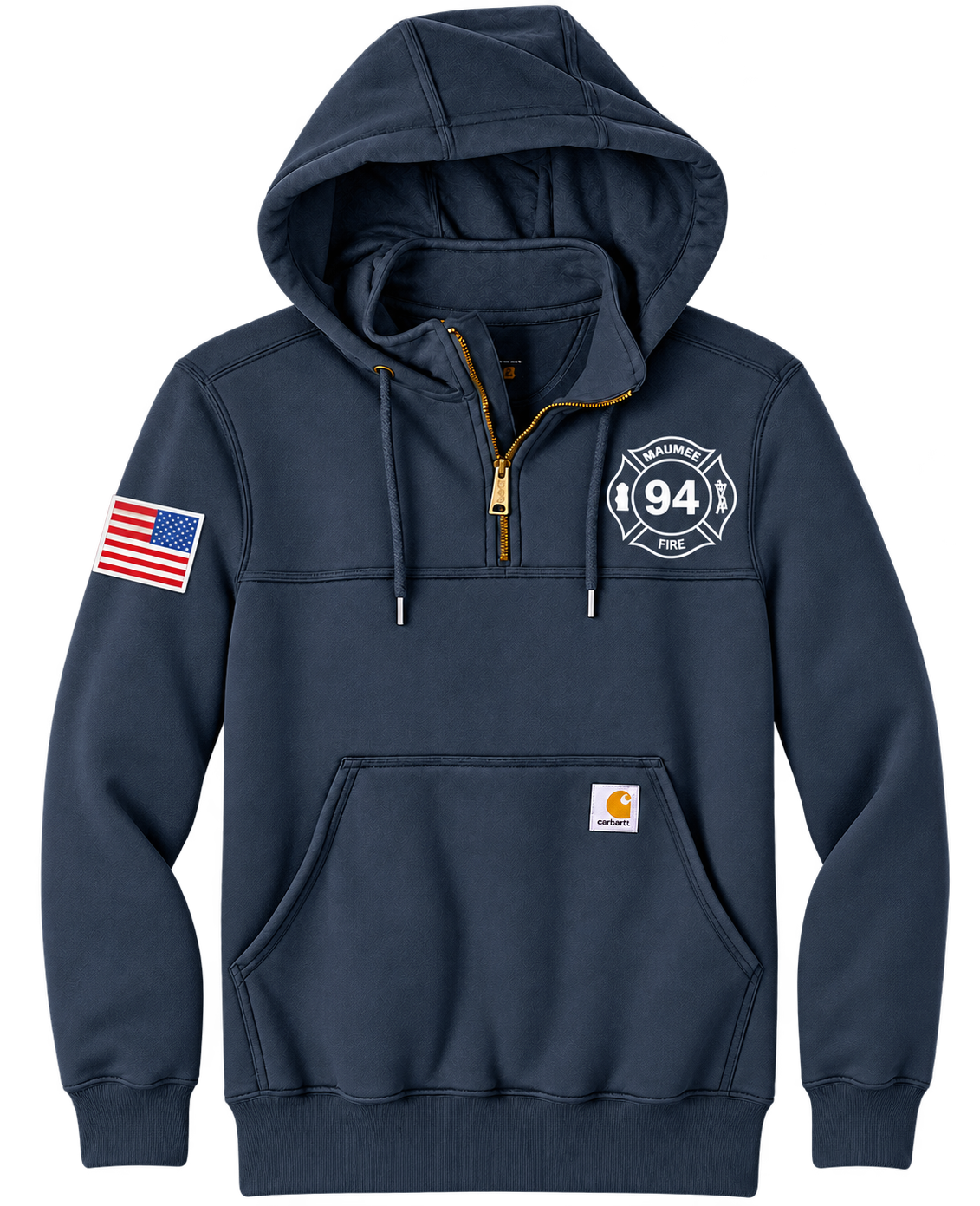 Carhartt® Rain Defender® Paxton Heavyweight Hooded Zip Mock Sweatshirt MFD