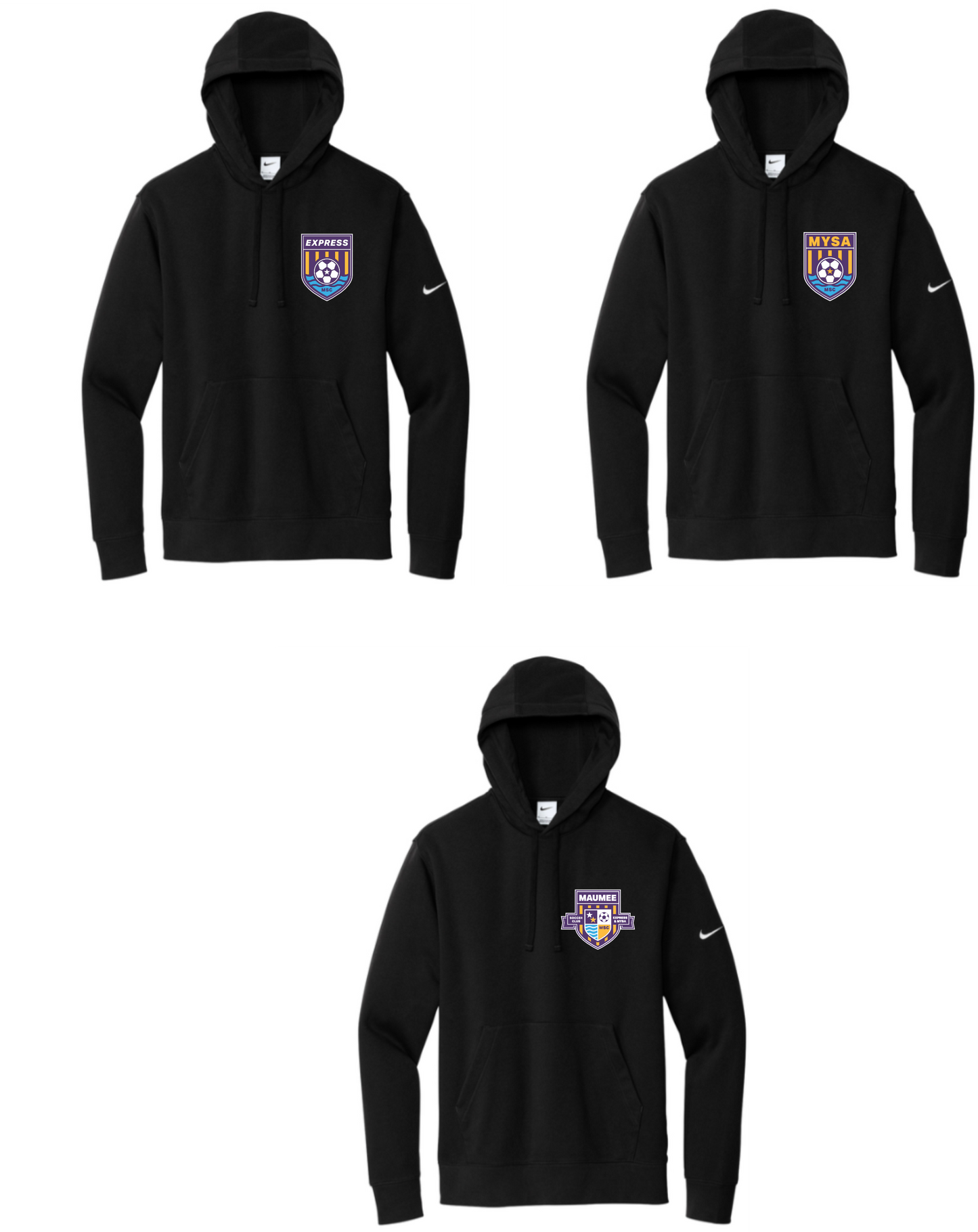 Nike Club Fleece Pullover Hoodie YOUTH & ADULT MSC