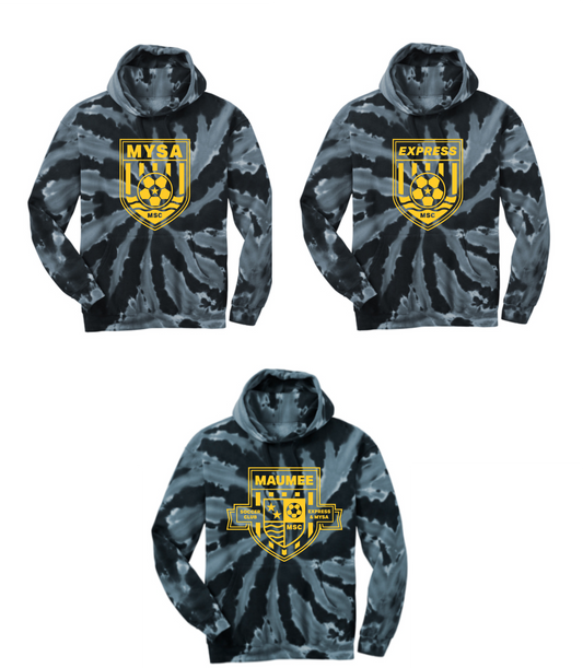 Port & Company Tie-Dye Hooded Sweatshirt YOUTH & ADULT MSC