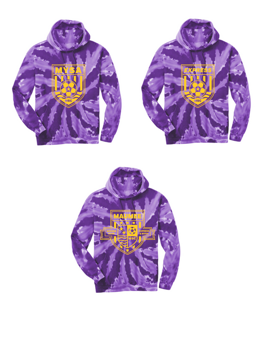 Port & Company Tie-Dye Hooded Sweatshirt YOUTH & ADULT MSC