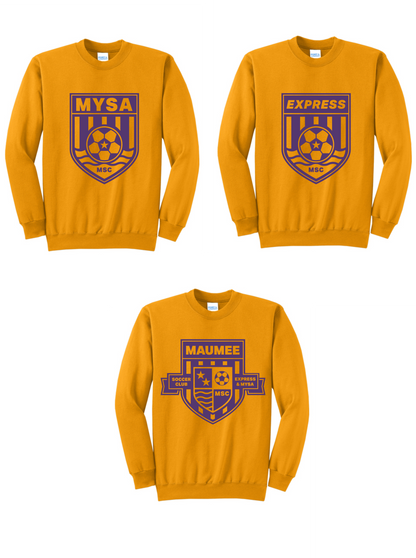 Port & Company Core Fleece Crewneck Sweatshirt YOUTH & ADULT MSC