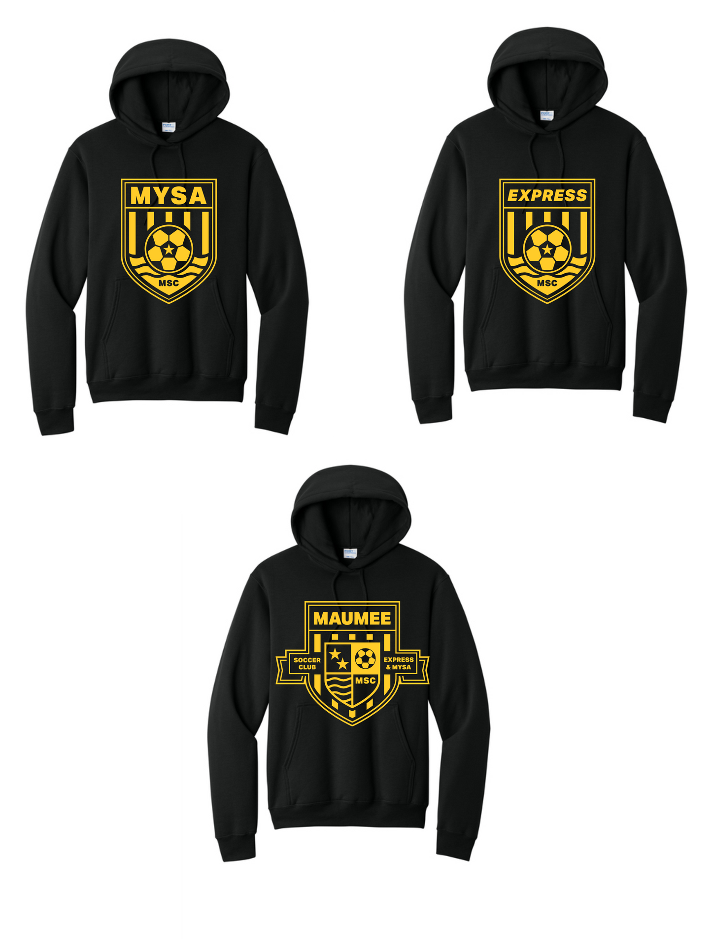 Port & Company Hooded Sweatshirt YOUTH & ADULT MSC