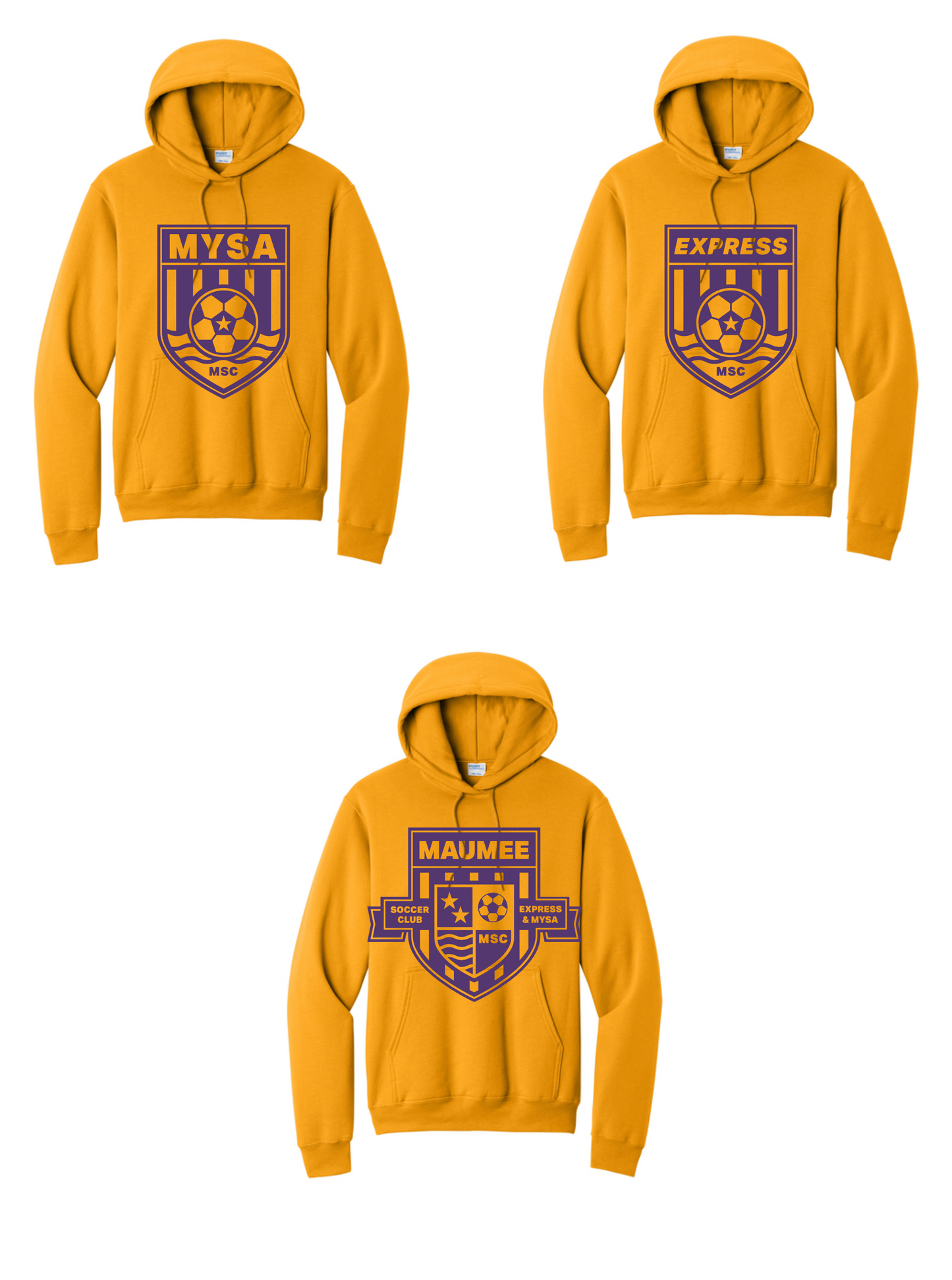 Port & Company Hooded Sweatshirt YOUTH & ADULT MSC