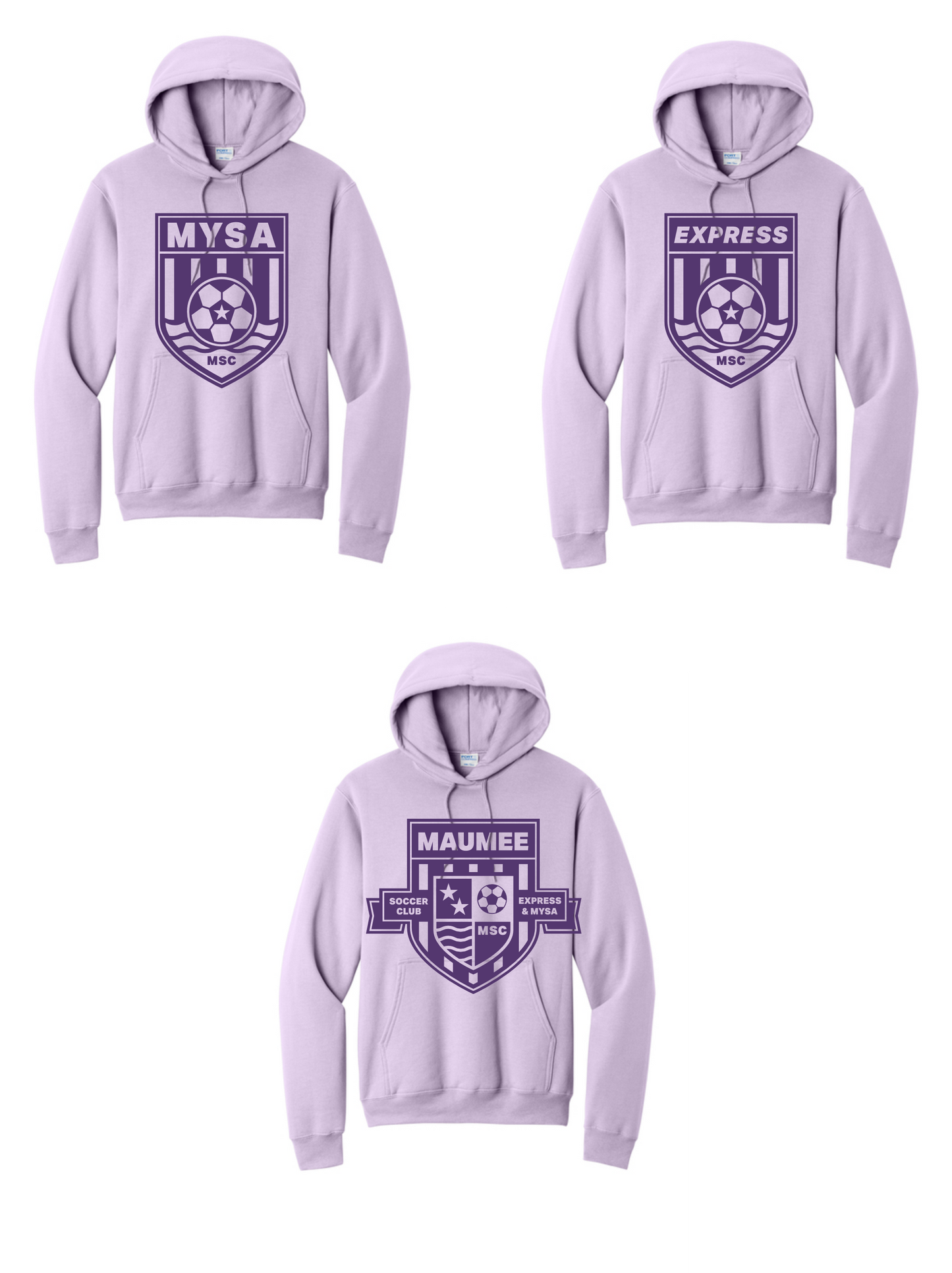 Port & Company Hooded Sweatshirt YOUTH & ADULT MSC