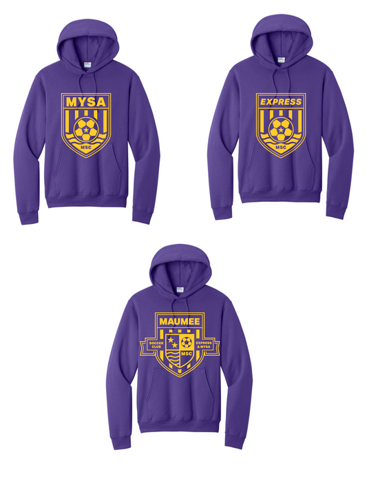 Port & Company Hooded Sweatshirt YOUTH & ADULT MSC