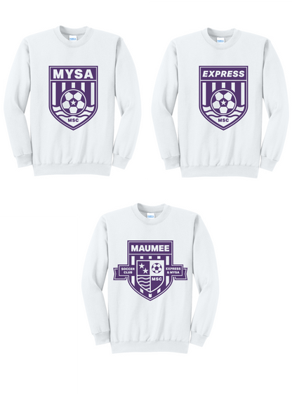 Port & Company Core Fleece Crewneck Sweatshirt YOUTH & ADULT MSC
