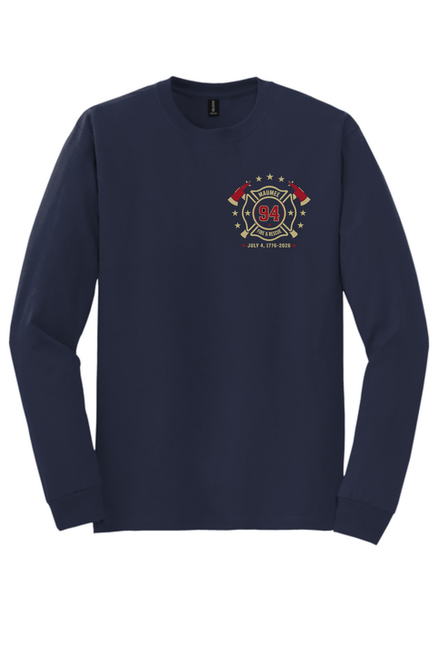 Gildan Long Sleeve Patriotic T-Shirt MFD