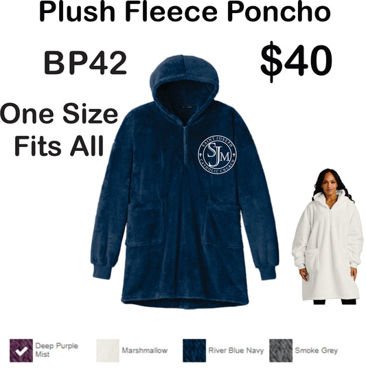 Plush Fleece Poncho BP42