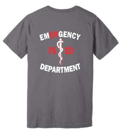 Bella+Canvas Unisex Short Sleeve Tee - Snake & Staff Design FSED