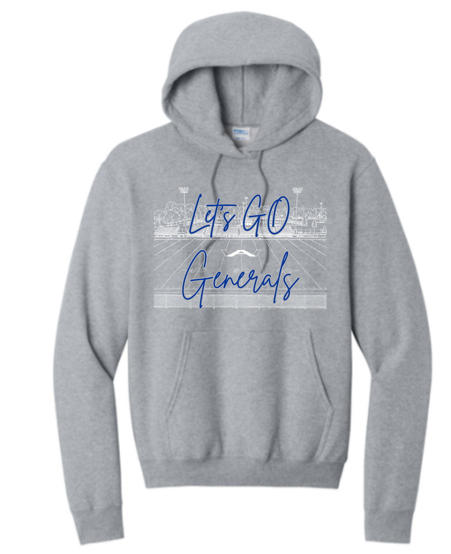 Let's GO Generals Stadium Design Heather Grey AW