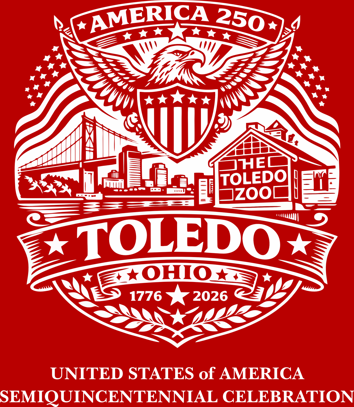 TOLEDO, Ohio July 4th Commemorative T-Shirt HIT